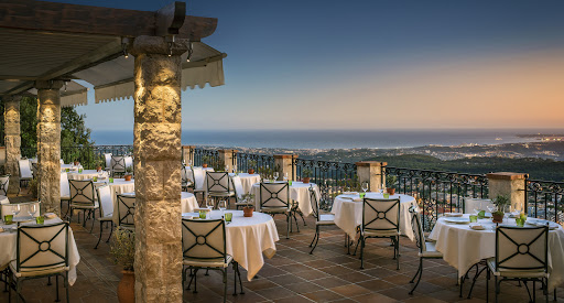 Experience Château Saint-Martin and Spa's gourmet restaurant with sweeping views over the countryside down to the glittering Mediterranean.