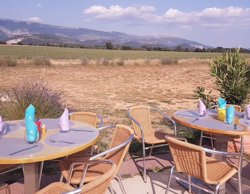 Restaurant bar de l'a?rodrome ? puimoisson sur le plateau de valensole dans les lavandes