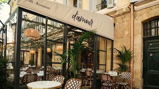 Restaurant D'amour : Découvrez notre carte pour déjeuner ou dîner en plein coeur d'Aix en Provence. Et laissez vous tenter par nos cocktails