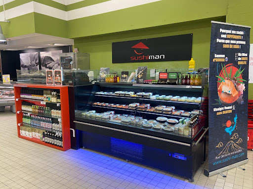 Concept de kiosque clé en main intégré à la grande distribution. Nous fabriquons les sushis devant nos clients avec des produits frais & de qualité.