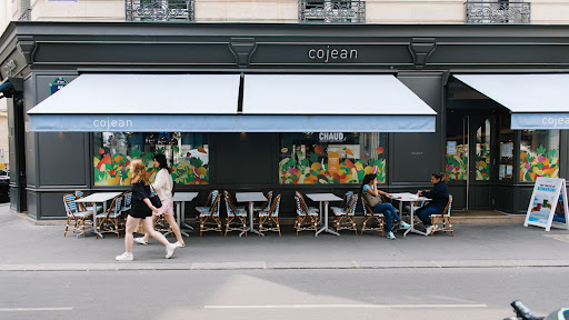 La maison de restauration rapide à la française de plats chauds ou froids