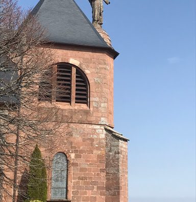 Un lieu de prière. Haut-lieu spirituel de l'Alsace situé à 753m d'altitude